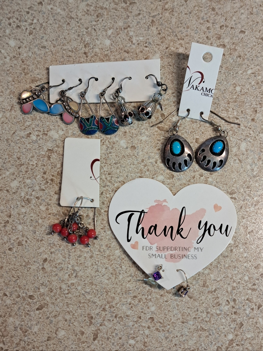 Sterling Lot Of 6 Earrings